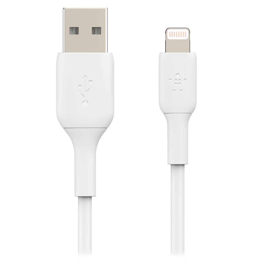 Belkin Boost Up Charge USB A to Apple Lightning Cable 3ft White