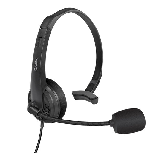 Universal 3.5mm Headset, Durable Hands-Free 3.5mm Headset with Flexible Boom Mic by Cellet