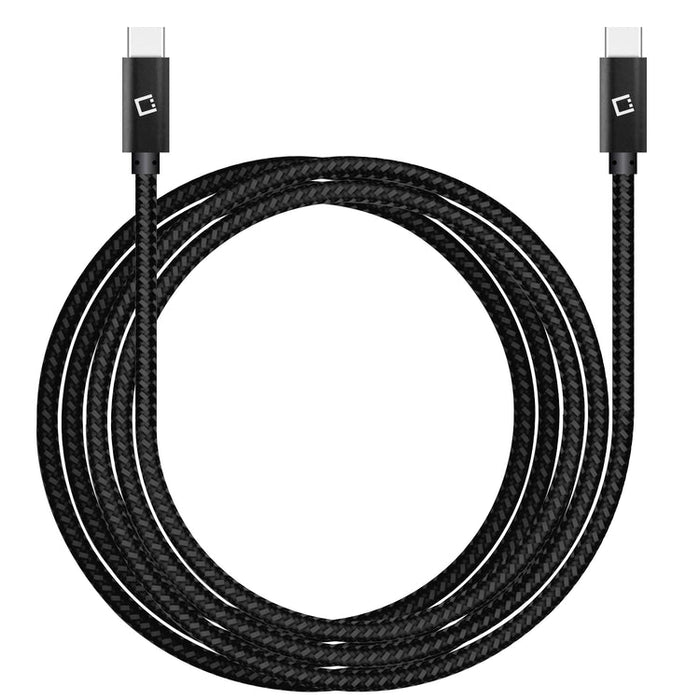 CELLET USB-C Charging Cable, 4ft. USB-C to USB-C Fast Charging and Data Sync Cable Compatible to ALL USB-C Device - Black