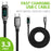 60W / 480Mbps Fast Charging USB-C Cable, 3.3 ft. USB-C to USB-C with Digital Display Cable