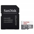 SanDisk 32Gb ULTRA Micro SD HC UHS1 Card With Adapter Speed up to 100Mbps
