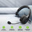 Cellet - Overhead Wireless Mono Headset, Bluetooth V5.0 with Noise Cancelling Headphones with Boom Microphone USB-C Charging and 3.5mm Adapter