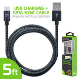 Cellet - Micro USB Cable,  5 Ft. Micro USB Charging / Data Cable - Black