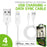 Cellet - iPhone Charging Cable, Apple Lightning 8 Pin to USB Sync & Data Charging Cable - White
