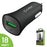 Cellet - Ultra Compact 18Watt 3.0 Quick Charge USB Car Charger - Black