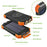 Cellet - Solar Power Bank 10000mAh Universal Charging Pad Dual USB/Type C Micro USB Input