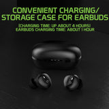 Cellet - Wireless Earbuds, Premium In-Ear Wireless Earbuds with Charging case, Voice Notifications and Built-in Microphone and Type C USB charging cable Compatible to Wireless Enabled Devices - Black