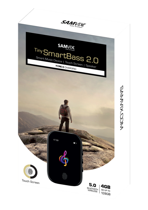 SAMVIX TINY SMARTBASS 2.0 4GB Kosher MP3 Player