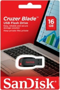 SanDisk Cruzer Blade 16GB USB 2.0 Flash Pen thumb Drive