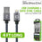 Cellet Apple Licensed 4 Ft, Lightning 8 Pin to USB Charging / Data Sync Cable - Black