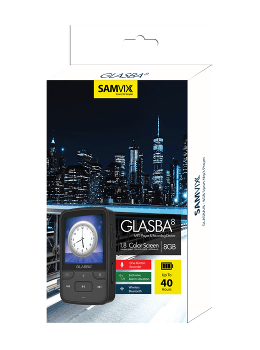 SAMVIX GLASBA 8 Kosher MP3 Player 8GB Sport