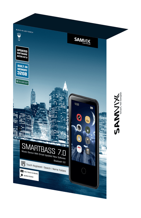 SAMVIX SMARTBASS 7.0 Kosher MP3 Player 32GB