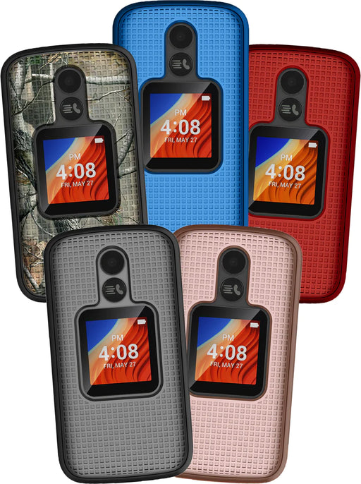 GRID TEXTURED HARD CASE COVER FOR ALCATEL TCL FLIP 2